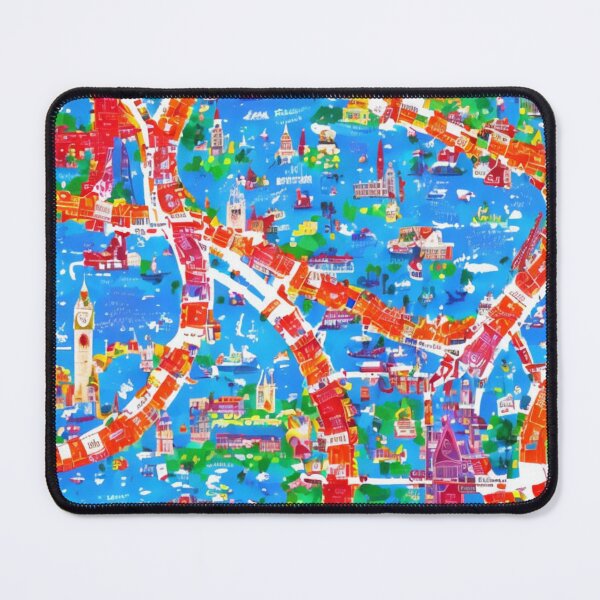 Item preview, Colourful Map of a City designed and sold by KALEIDOSCOPE UK.