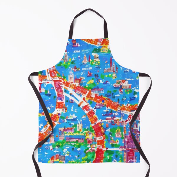 Item preview, Colourful Map of a City designed and sold by KALEIDOSCOPE UK.
