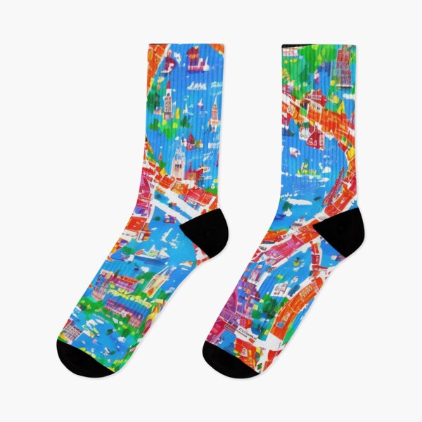 Item preview, Colourful Map of a City designed and sold by KALEIDOSCOPE UK.