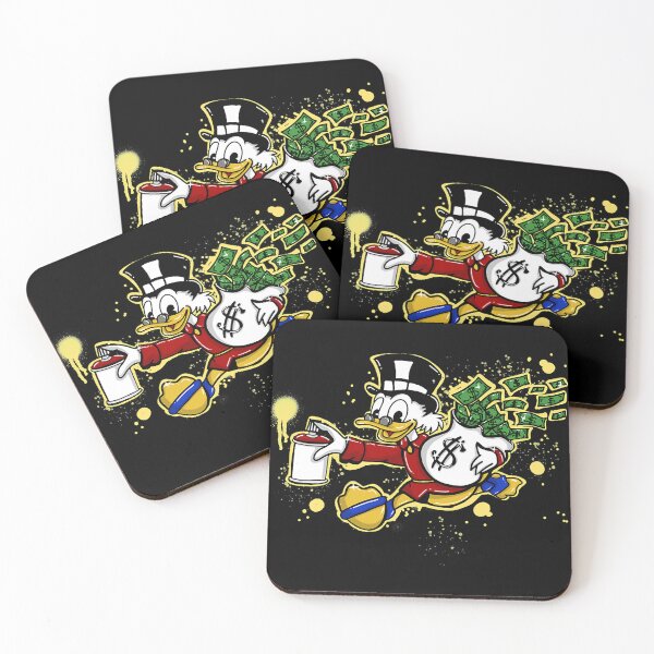 Item preview, Yellow paint Scrooge Mcduck and money designed and sold by MaryGuzman6.
