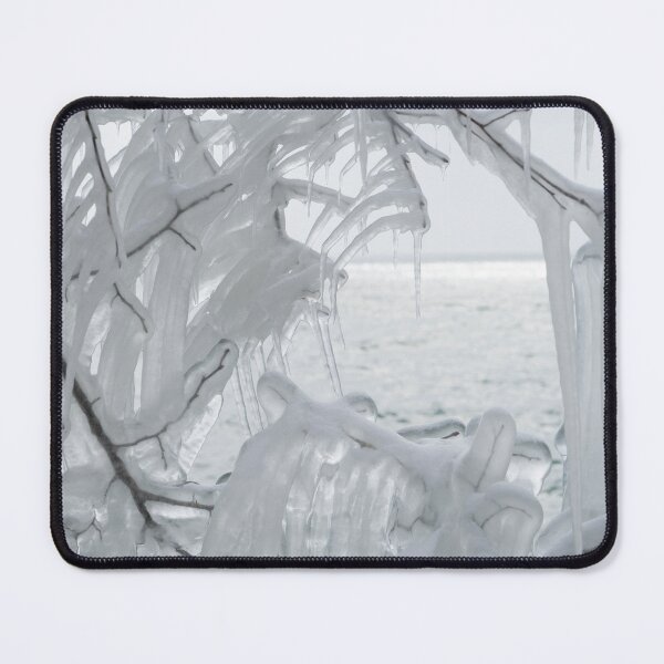 Item preview, Lakeview Through Silvery Ice Curtains designed and sold by Georgia Mizuleva.