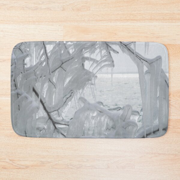 Item preview, Lakeview Through Silvery Ice Curtains designed and sold by Georgia Mizuleva.