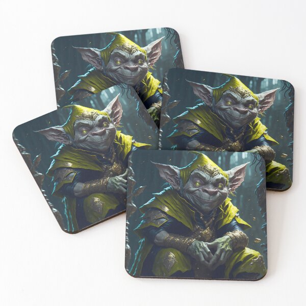 Item preview, A mischievous goblin sits atop a pile of glittering treasure designed and sold by magikman65.