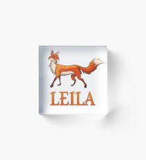 Leila Fox Acrylic Block