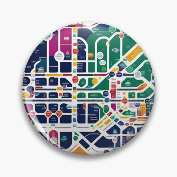 Item preview, Spoof City Subway Map Transport System designed and sold by KALEIDOSCOPE UK.