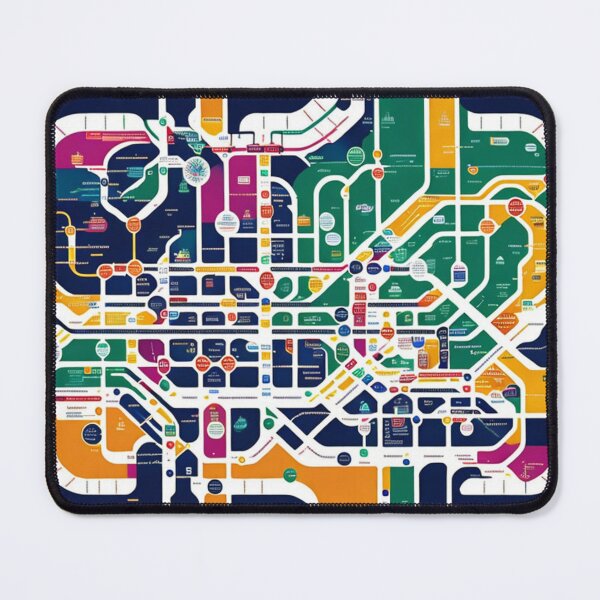 Item preview, Spoof City Subway Map Transport System designed and sold by KALEIDOSCOPE UK.