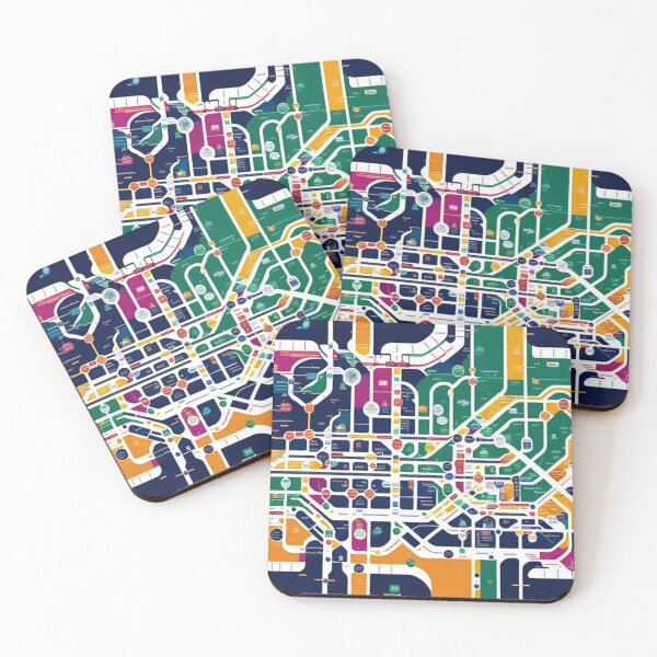 Item preview, Spoof City Subway Map Transport System designed and sold by KALEIDOSCOPE UK.
