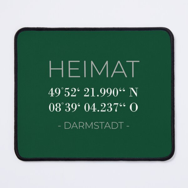 Item preview, Heimat Darmstadt mit Koordinaten in schlichtem Design designed and sold by chuathaylanh.