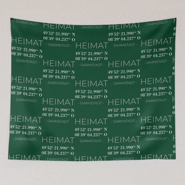 Item preview, Heimat Darmstadt mit Koordinaten in schlichtem Design    designed and sold by chuathaylanh.