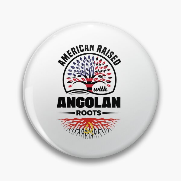 Item preview, American Raised With Angolan Roos tAngolan Angola Flag designed and sold by ShopTheStyle.