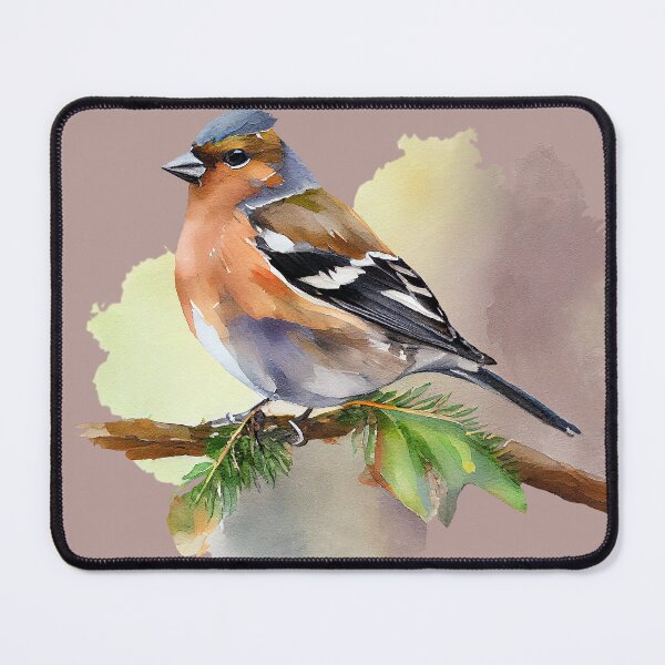 Item preview, Watercolor Chaffinch on a Twig designed and sold by KOTOdesign.