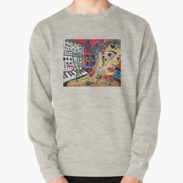 Cyberpunk Art by Nicola Dudich Pullover Sweatshirt