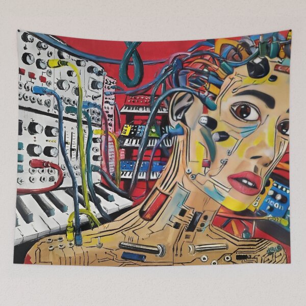 Item preview, Cyberpunk Art by Nicola Dudich designed and sold by christinapister.