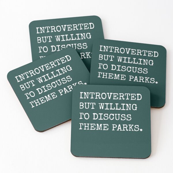 Item preview, Introverted But Willing To Discuss Theme Parks    designed and sold by Nathan-Roberts.
