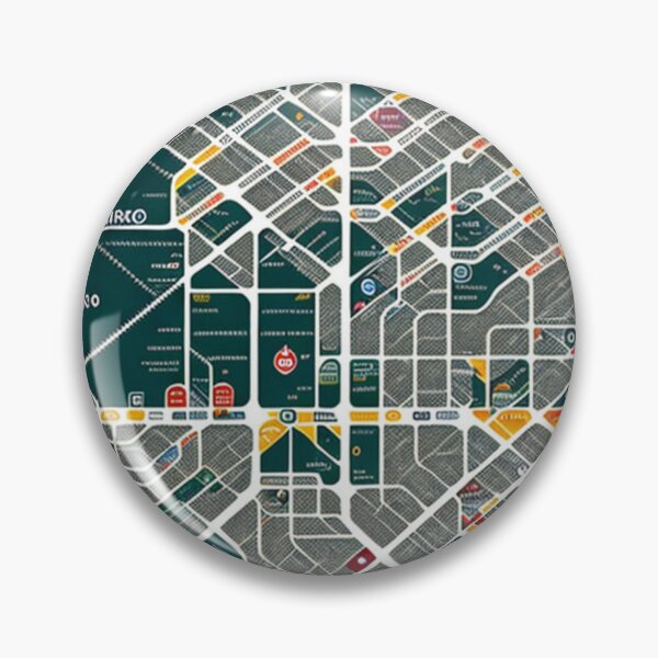Item preview, Spoof City Subway Tube Train Map Transport System designed and sold by KALEIDOSCOPE UK.