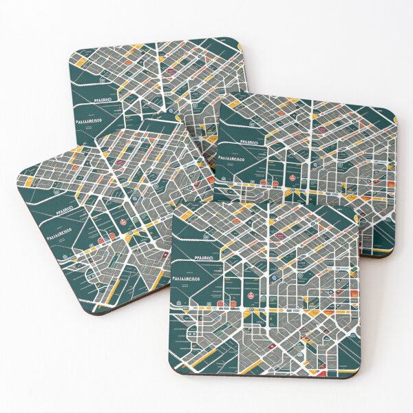 Item preview, Spoof City Subway Tube Train Map Transport System designed and sold by KALEIDOSCOPE UK.