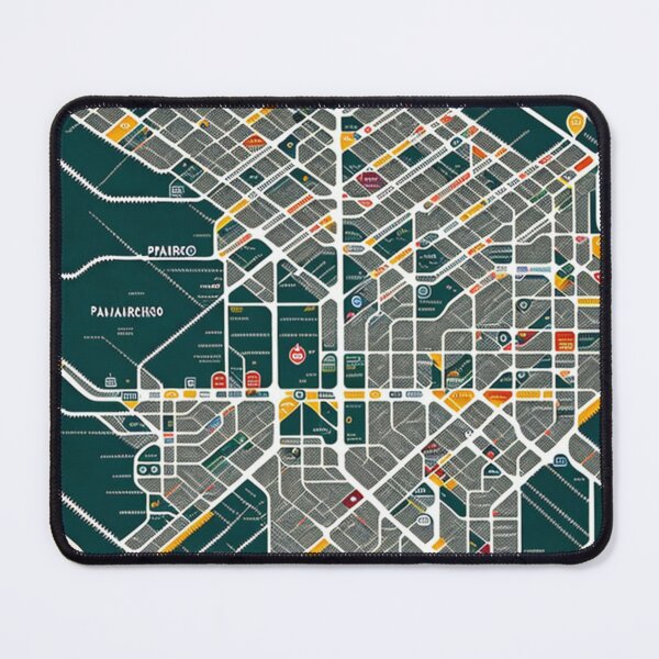 Item preview, Spoof City Subway Tube Train Map Transport System designed and sold by KALEIDOSCOPE UK.