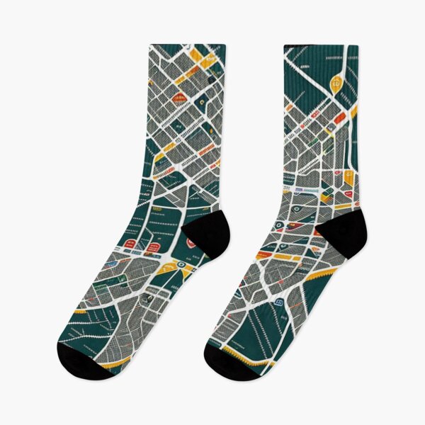 Item preview, Spoof City Subway Tube Train Map Transport System designed and sold by KALEIDOSCOPE UK.