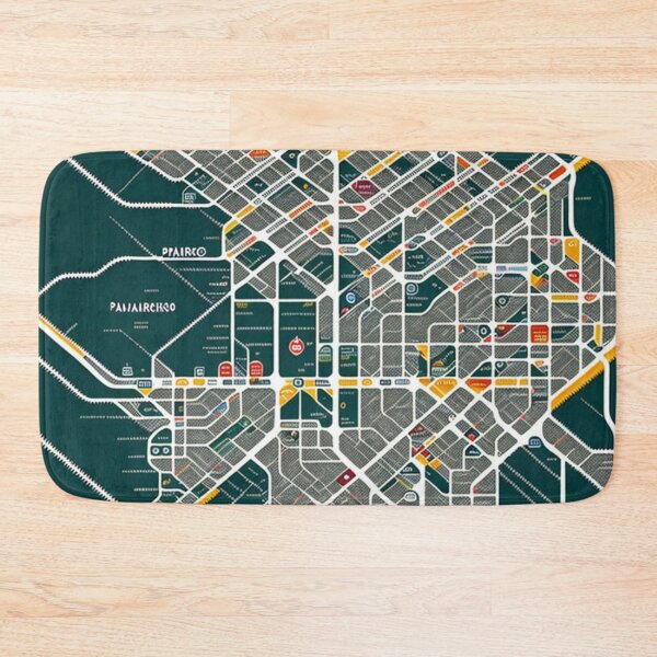 Item preview, Spoof City Subway Tube Train Map Transport System designed and sold by KALEIDOSCOPE UK.