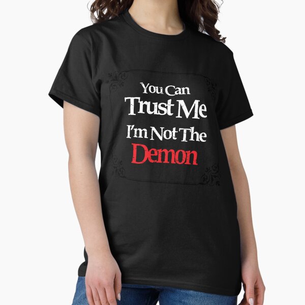 Item preview, You Can Trust Me - I'm Not the Demon - BotC designed and sold by MaryGuzman6.