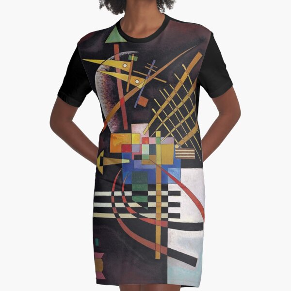 Kandinsky - Above and Left, popular abstract artwork Graphic T-Shirt Dress