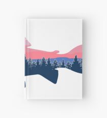 Fish Sunset Tree line Hardcover Journal