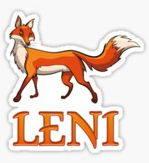 Leni Fox Sticker