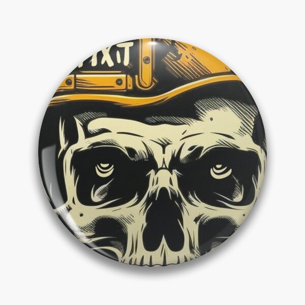 Item preview, Construction Worker Skull designed and sold by SinMagellan.