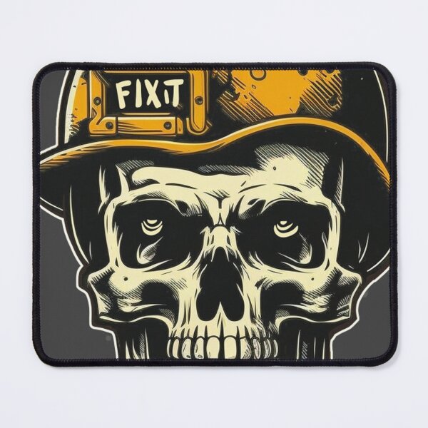 Item preview, Construction Worker Skull designed and sold by SinMagellan.