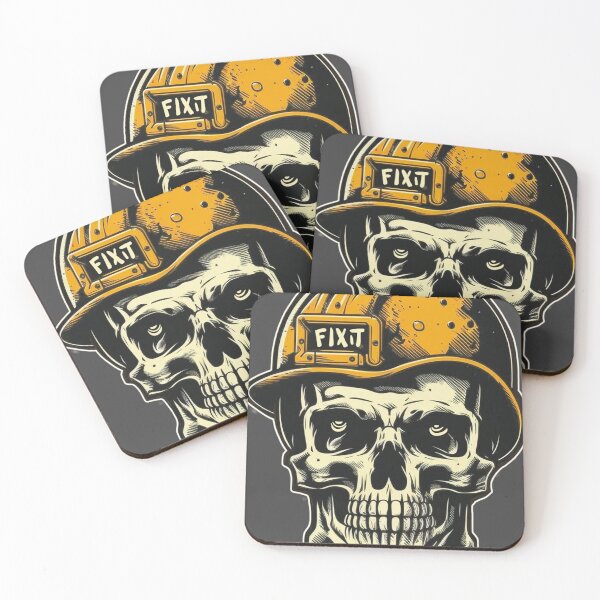 Item preview, Construction Worker Skull designed and sold by SinMagellan.
