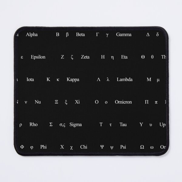Item preview, Greek Alphabet Letters and Symbols - Black and White designed and sold by WD-Artist.