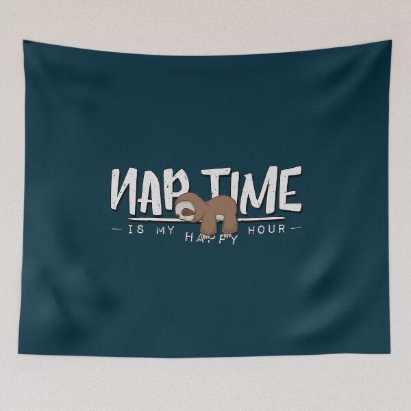 Item preview, Nap Time Is My Happy Hour Sleepy Cozy Chilling Sloth designed and sold by Skizzenmonster.