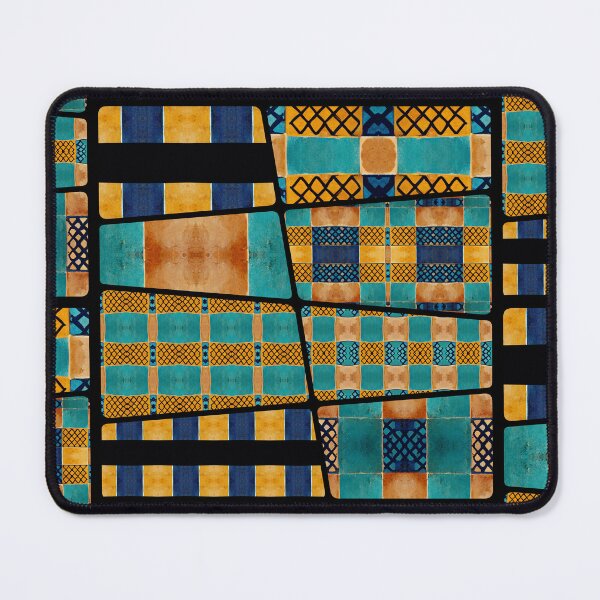 Item preview, Mosaic tile blue green orange moroccan style spanish style designed and sold by LunarSeaArt.