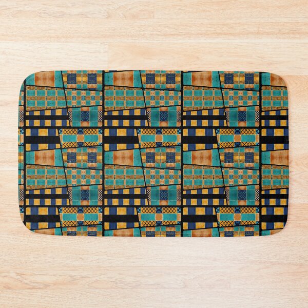 Item preview, Mosaic tile blue green orange moroccan style spanish style designed and sold by LunarSeaArt.