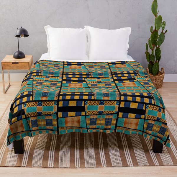 Item preview, Mosaic tile blue green orange moroccan style spanish style designed and sold by LunarSeaArt.