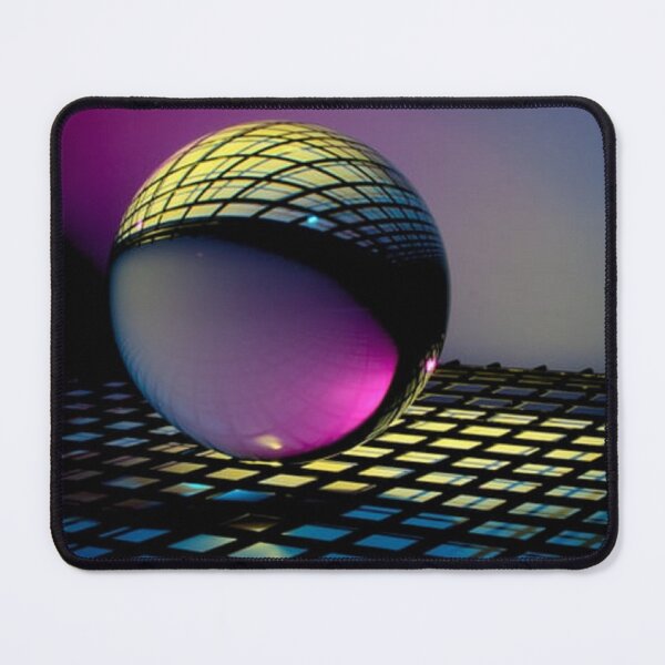 Item preview, Purple bubble with geometrical pattern in a checked background designed and sold by ThamaraiSelvi.