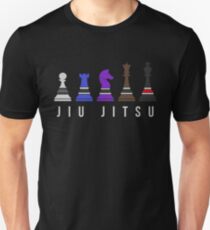 Chess Jiu Jitsu with Text Brazilian Jiu Jitsu Shirt for BJJ, Cool Gift Unisex T-Shirt