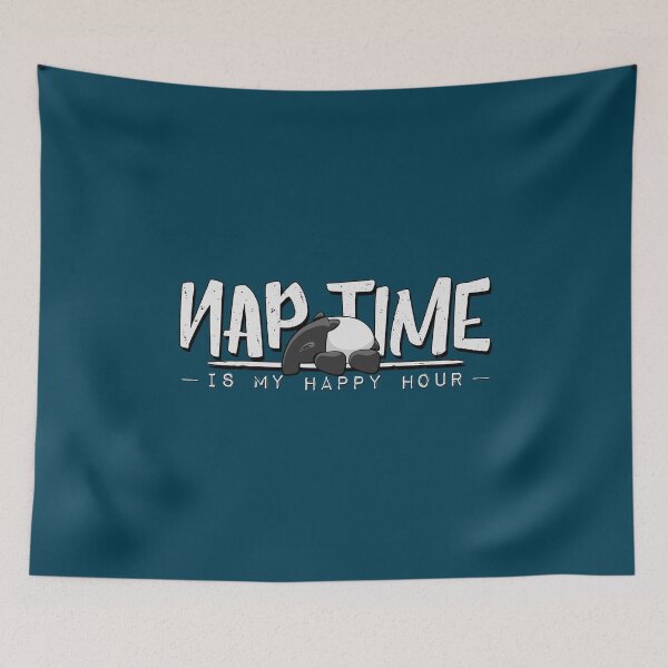 Item preview, Nap Time Is My Happy Hour Sleepy Cozy Chilling Tapir designed and sold by Skizzenmonster.