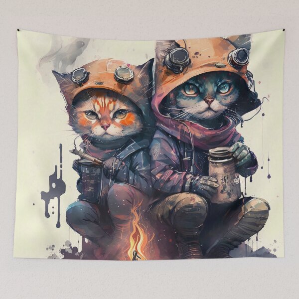 Item preview, Gatti Vagabondi designed and sold by ai-art-italy.