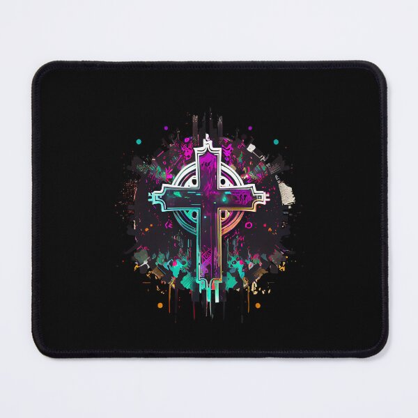 Item preview, Purple Digital Gothic Cross designed and sold by ShadowAndSlate.