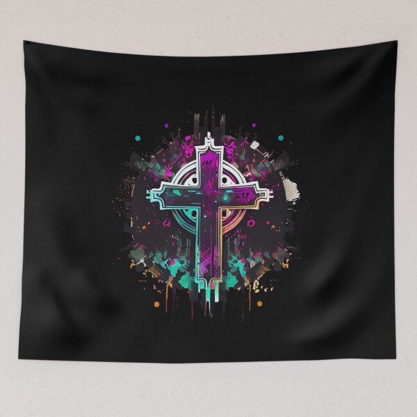 Item preview, Purple Digital Gothic Cross  designed and sold by ShadowAndSlate.