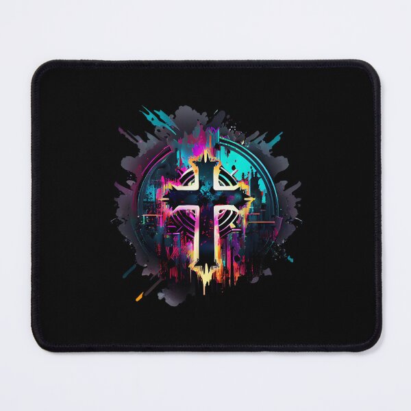 Item preview, Luminescent Shining Graffiti Gothic Cross designed and sold by ShadowAndSlate.