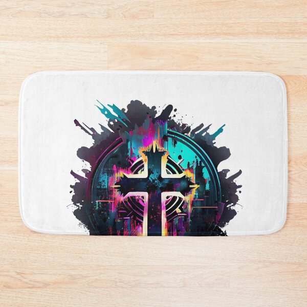Item preview, Luminescent Shining Graffiti Gothic Cross designed and sold by ShadowAndSlate.