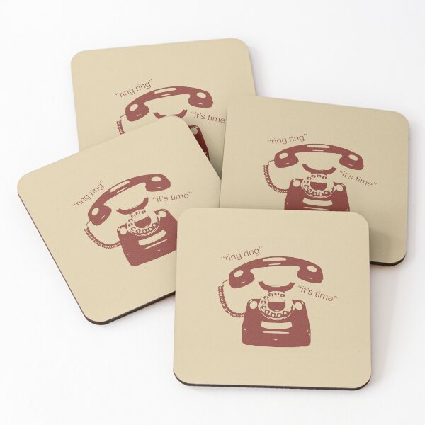Item preview, It's Time Red Telephone Retro Inspirational designed and sold by avristea.