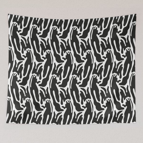 Item preview, Abstract fur in black and white designed and sold by Vektoria.