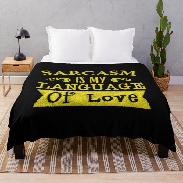 Item preview, Sarcasm is My Love Language | Witty and Playful Quote Design designed and sold by RedArtsDesign.