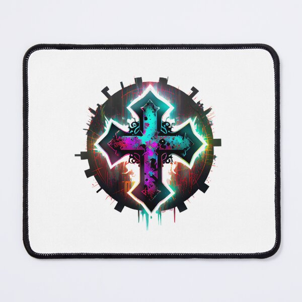 Item preview, Luminescent Shining Digital Gothic Cross designed and sold by ShadowAndSlate.