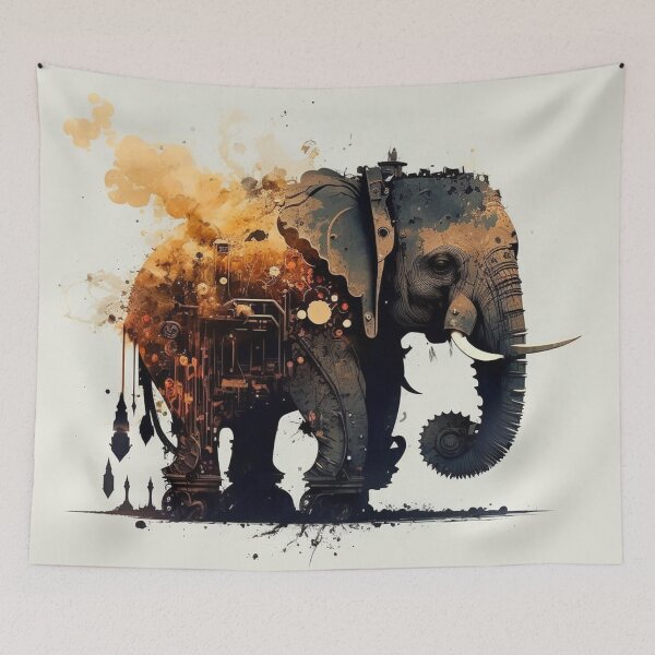 Item preview, Steampunk Animals - Mechanical Elephant #3 designed and sold by MindAsylum.