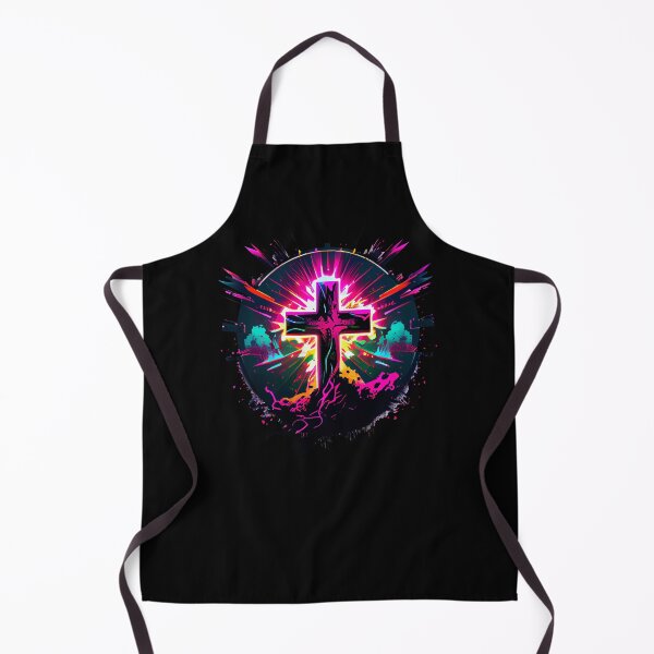 Item preview, Neon Paint Gothic Cross designed and sold by ShadowAndSlate.