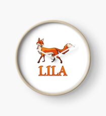 Lila Fox Clock